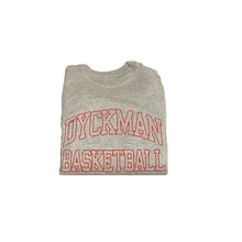 Load image into Gallery viewer, Heather grey Crew Neck with Red Stitching 
